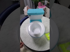 Eco-friendly Grau/Pink/Blu Print Baby Potty Sedile di allenamento con logo personalizzato