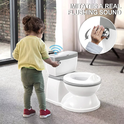 Bagno grigio per bambini con sedile rimovibile