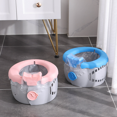 Portable Serenity Blue Baby Toilet con logo personalizzato Sedile di allenamento pieghevole morbido