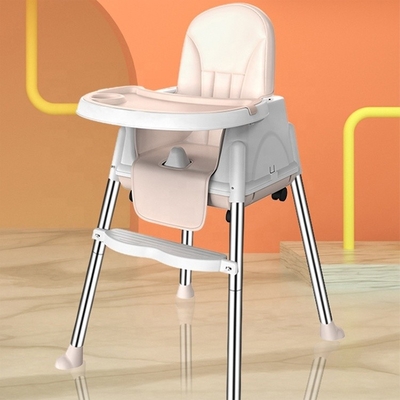 Sedile per bambini beige/rosso/sciuro stabile e portatile altezza regolabile