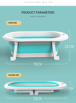 Logo personalizzato vasca da bagno per bambini ripiegabile vasca da bagno per bambini 79*21cm anti muffe