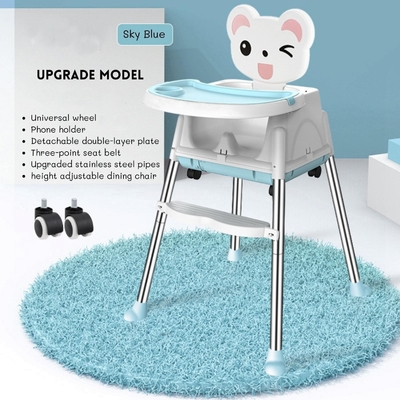 Sedile da pranzo per bambini morbido e confortevole, regolabile, dimensione 92*65*65 cm, per l'alimentazione in camera da letto