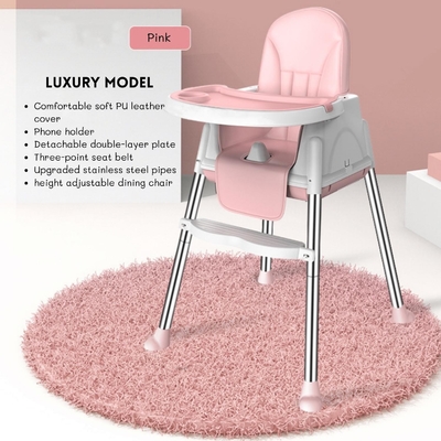 Sedile da pranzo per bambini morbido e confortevole, regolabile, dimensione 92*65*65 cm, per l'alimentazione in camera da letto
