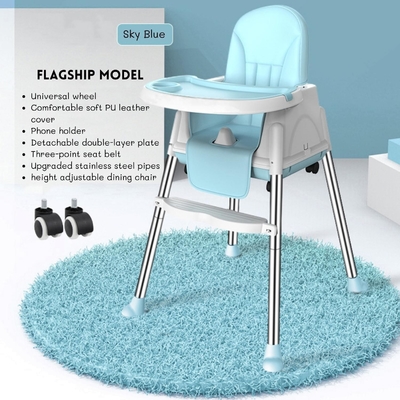 Sedile da pranzo per bambini morbido e confortevole, regolabile, dimensione 92*65*65 cm, per l'alimentazione in camera da letto