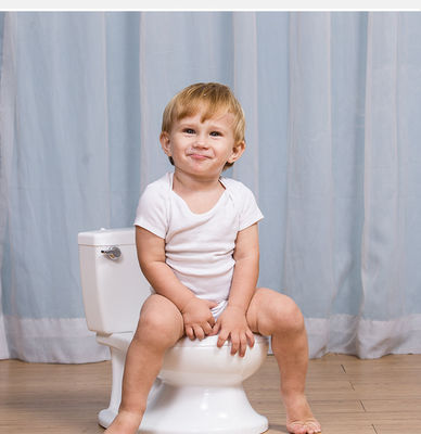 Ouninbear Puttana di allenamento in plastica bianca con pulsante per bambini