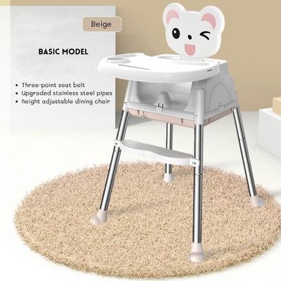 3 in 1 poltrona alta multifunzione per bambini tavolino da pranzo poltrona 92*65*65cm
