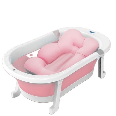 PP TPE Vasca da bagno per bambini pieghevole Ecologica Rosa Blu Grandezza aperta 79*21cm
