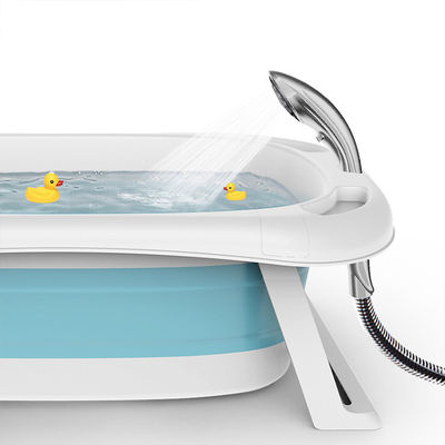 Casalinghe Bambini Vasca da bagno pieghevole portatile con termometro e doccia