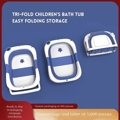 Vasca da bagno per neonati Set TPE cuscino morbido di plastica flessibile vasche da bagno per bambini
