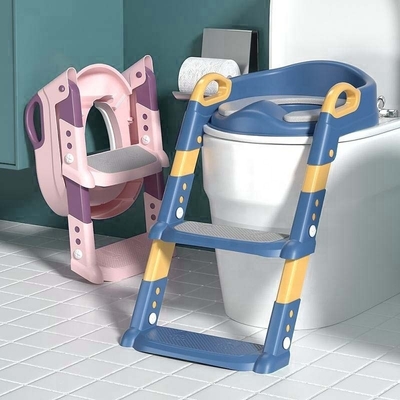 OUNINBEAR Plastico Potty Training Sedile igienico con scaffale di gradino Scala anti-slip