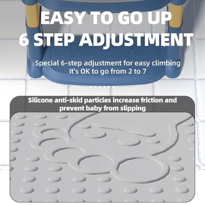 OUNINBEAR Plastico Potty Training Sedile igienico con scaffale di gradino Scala anti-slip