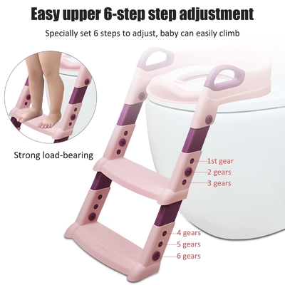 1-10 anni Bambini Baby Potty Scala di addestramento Step Up Sedile Logo personalizzato