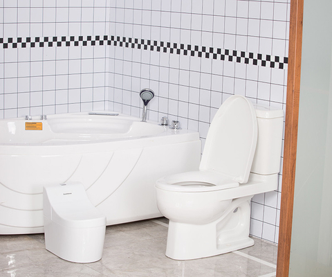 Insegnamento del bambino in bianco Potty Cartoon Print Plastic Toilet Trainer - Certificato di prova EN71