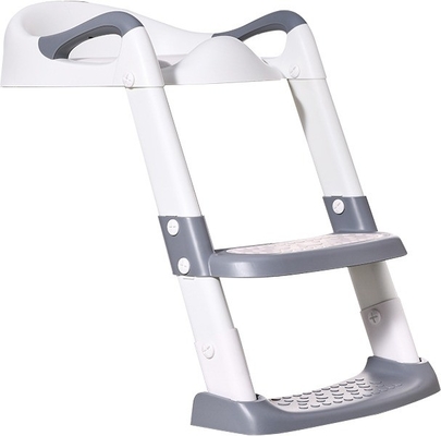 Grigio + Bianco 3 in 1 Potty Training Sedile igienico con scaffale passo Scala per 1-6 anni
