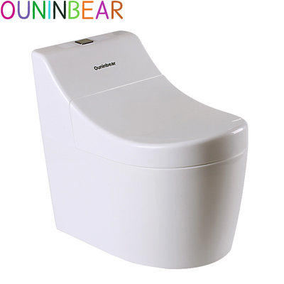 Insegnamento del bambino in bianco Potty Cartoon Print Plastic Toilet Trainer - Certificato di prova EN71