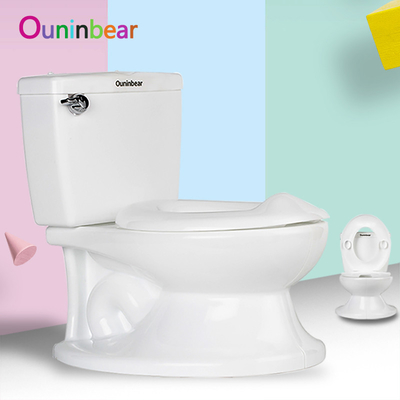Toiletto per bambini a stampa bianca personalizzabile con prova EN71 per l'addestramento ai servizi igienici dei bambini