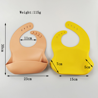 Bib in silicone per bambini impermeabile e morbido con certificato EN71