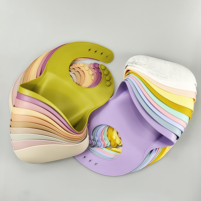 Bib in silicone per bambini impermeabile e morbido con certificato EN71