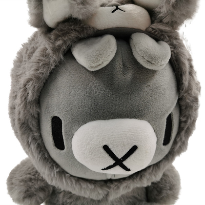 Altezza 11cm-30cm Piccolo Coniglio Grigio giocattolo di peluche animali imbottiti personalizzati