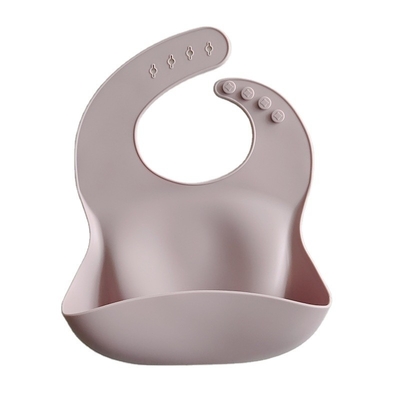 Buttone di chiusura Baby silicone Bib personalizzato Logo Baby Nutrimento Bibs