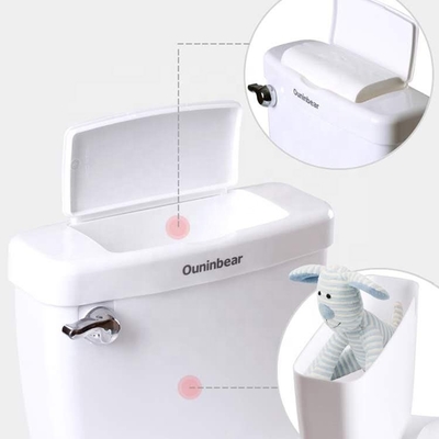 Eco Friendly Bianco Blu Rosa Bagno di addestramento per bambini con logo personalizzato