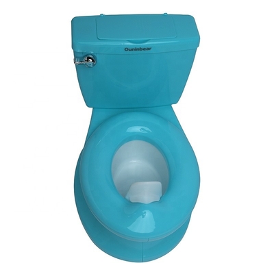 Blue Pure Color Baby Potty Toilet con certificazione EN71 Design conveniente 2-in-1