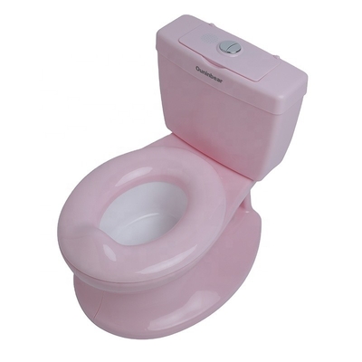 Puttana di addestramento per bambini in plastica rosa con certificazione di prova EN71 e disegno del logo personalizzato