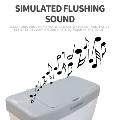 Gray Eco Friendly Baby Potty Toilet EN-71 Seggiolino di allenamento certificato con logo personalizzato