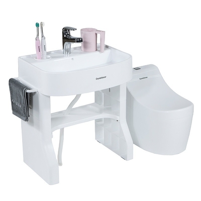 CPC vaschino per lavatori per bambini in plastica a piedi libero piedistallo per bambini dimensione lavandino per shampoo