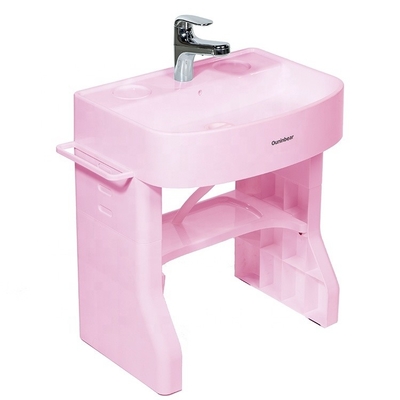 Simulazione del bagno per bambini Vasca per il lavaggio delle mani vasca per bambini vasca con supporto in plastica