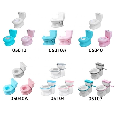 Toiletto di addestramento per bambini in rosa/bianco/azzurro con certificato EN-71