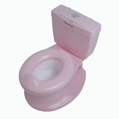 Allenatore per la vasca igienica per bambini in plastica rosa personalizzabile con modello di stampa per un facile allenamento in bagno