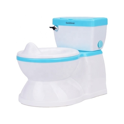 Seggiolino di allenamento per la toilette per bambini con vasca da bagno ecologica blu certificato EN-71 Logo personalizzato accettato