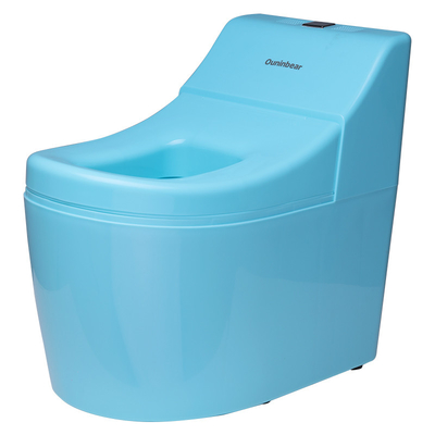 Sedile da bagno blu con suono e luce a LED per bambini di 8-6 anni