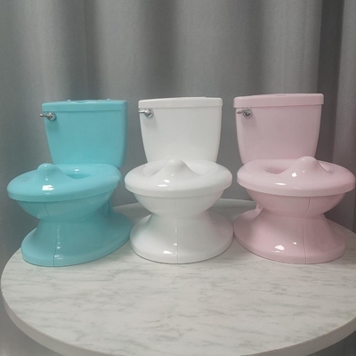 Solid White Blue Pink Bambini Simulazione WC con il suono di scarico