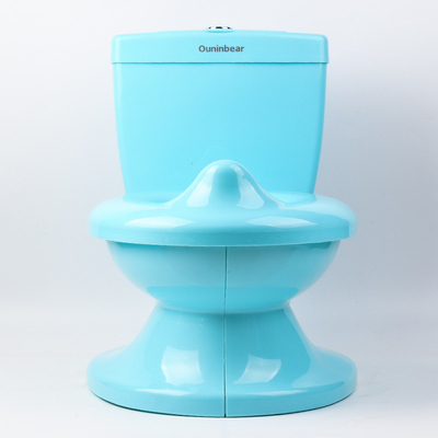 Bagno per bambini certificato con suono di scarico Bagno per bambini bianco blu rosa allenatore EN71 testato