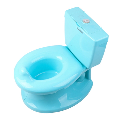Bagno per bambini certificato con suono di scarico Bagno per bambini bianco blu rosa allenatore EN71 testato
