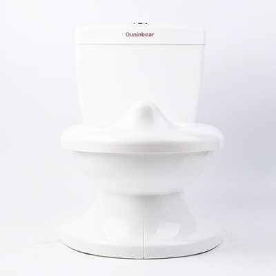 Simulazione per bambini Bianco Blu Rosa Solid Baby Training Potty con suono di scarico