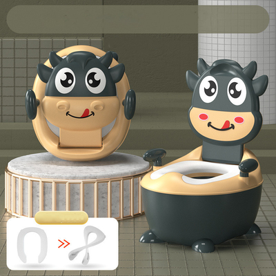 Bagno per bambini a forma di mucca a cartone animato con certificazione EN71