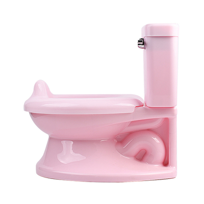 Bambini bagno simulato con il suono di scarico bianco blu rosa seggiolino EN71 prova certificata formazione del bambino
