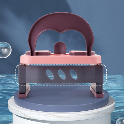 Dispositivo solido per la toilette per bambini ecocompatibile in ciliegio orientale/azzurro marino/grigio