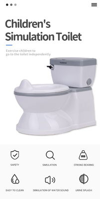 Scala di allenamento in plastica eco-compatibile per il viaggio in grigio/bianco