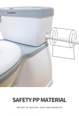 Scala di allenamento in plastica eco-compatibile per il viaggio in grigio/bianco