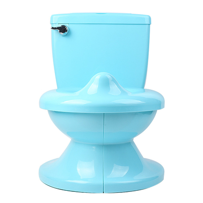 Toiletto con bottone a manico per bambini in colore bianco blu rosa con modello solido - certificato EN-71 - 1,38 kg netto
