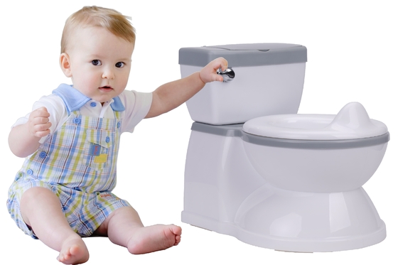 Potty per bambini eco-friendly con logo personalizzato Toilet Trainer per bambini piccoli in blu / rosa / bianco