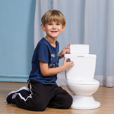Potty per bambini eco-friendly con logo personalizzato Toilet Trainer per bambini piccoli in blu / rosa / bianco