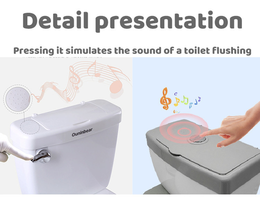 Potty per bambini eco-friendly con logo personalizzato Toilet Trainer per bambini piccoli in blu / rosa / bianco