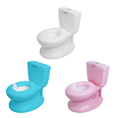 Potty per bambini eco-friendly con logo personalizzato Toilet Trainer per bambini piccoli in blu / rosa / bianco