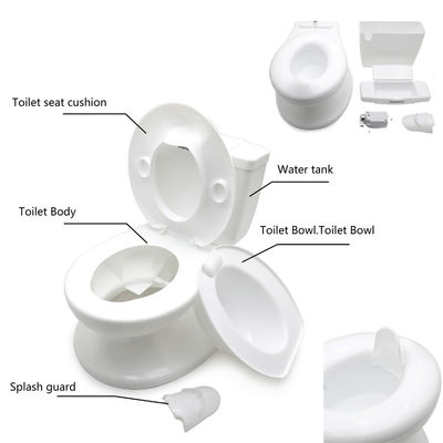 Grandi bambini quadrati multifunzione bagno a vaso rosa/bianco/azzurro con giocattoli musicali