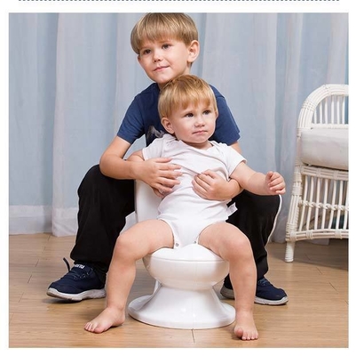 Toiletto per bambini a vasca quadrata multifunzionale con suono a scarico